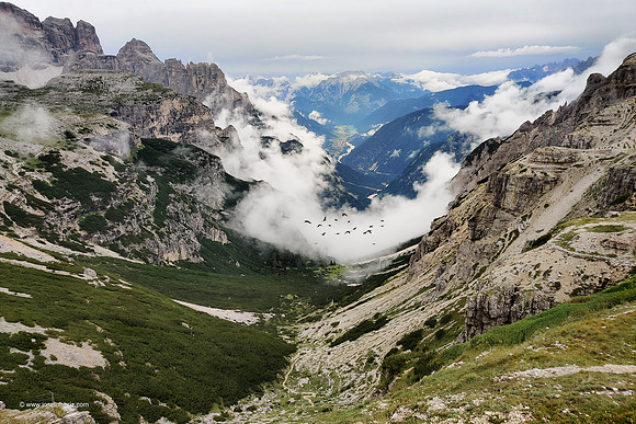 Rifugio Auronzo, vista SE