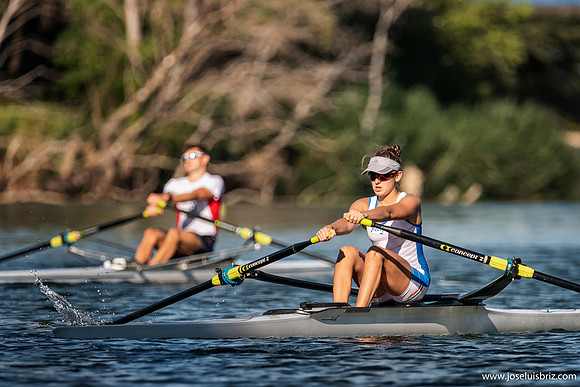 Rowing practice, Ebro river, Zaragoza 2019